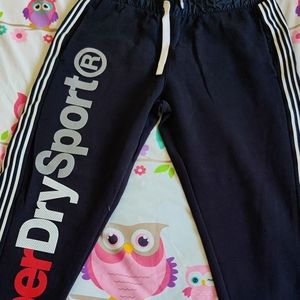Superdry Black & White Logo Joggers